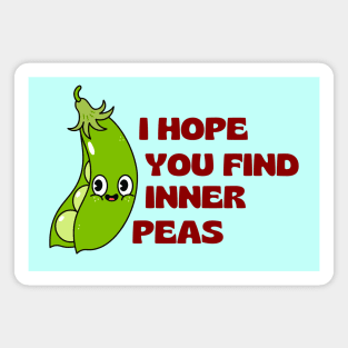 I Hope You Find Inner Peas | Cute Peas Pun Magnet